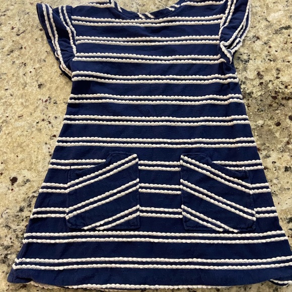 Cat & Jack Other - Cat & Jack blue and white striped dress 5T